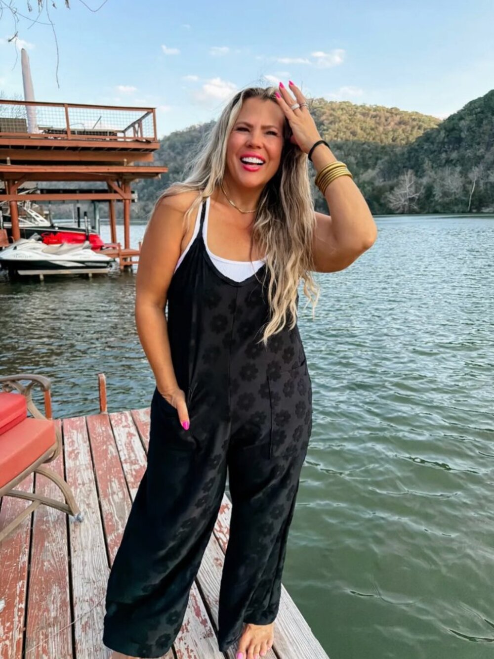 BLAKELY Daisy Romper Black Plus Size 3X